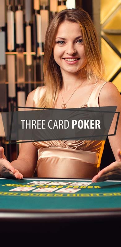 Three Card Poker in Live Dealer