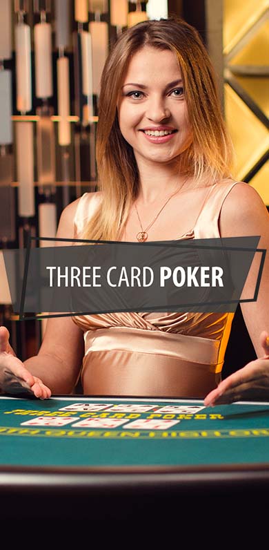 Three Card Poker in Live Dealer